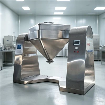 GMP Square Cone Blender | Square Cone Bin Blender For Pharmaceutical Powder